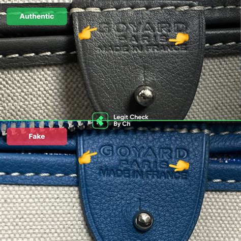 distinguishing real goyard malletier paris from fake